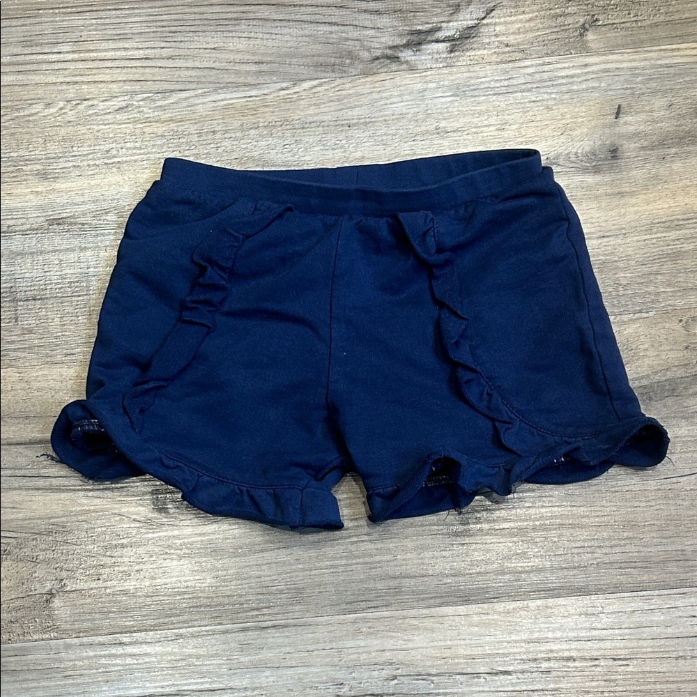 CR Kids Navy Ruffle Shorts